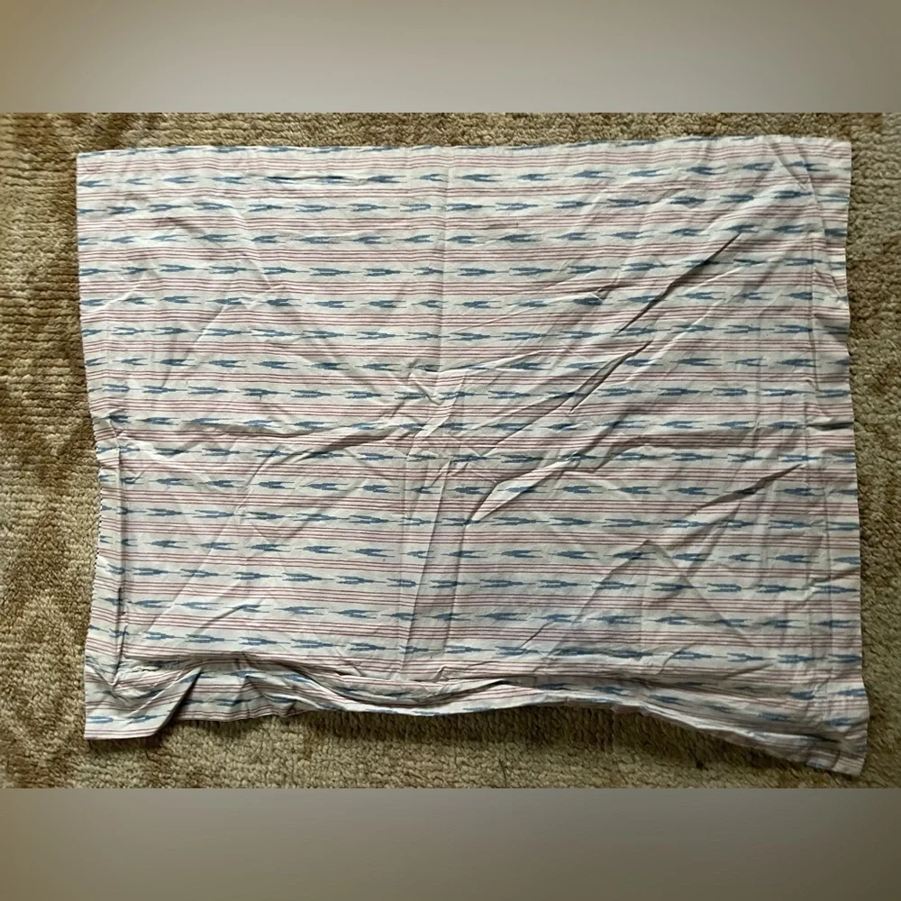 Ralph Lauren LUCIE Pillowcase Sham Blockprint Ikat Cotton Standard 26 x 20